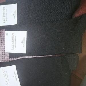 NWT,Just Cotton,Original CottonEssential Socks,Six Pairs, Three Blue&Three Black